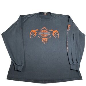 Harley Davidson Riders Pelham AL Long Sleeve T Shirt‎ 2XL Motorcycle Biker